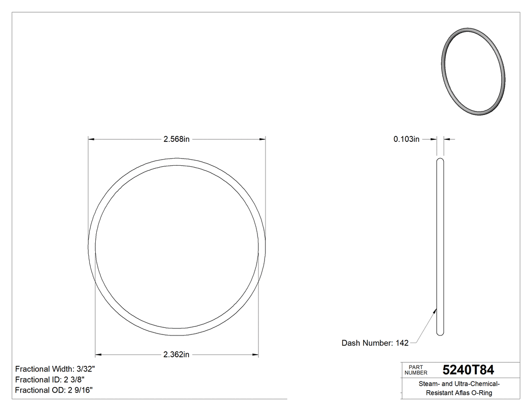 Technical drawing - 5240T84